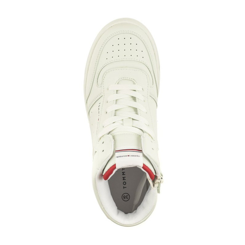 Tommy Hilfiger High Top Lace-Up Sneaker T3X9-33122-1355 530 Off White (TH842-a) sports Shoes