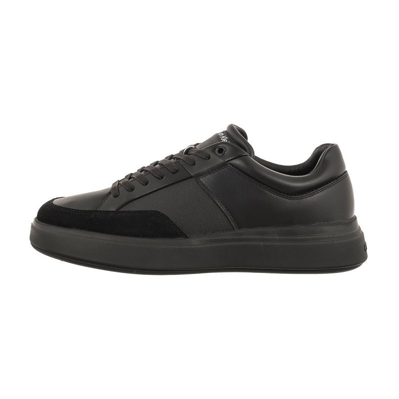 Calvin Klein Low Top Lace Up Lth Triple Black HM0HM01047 0GJ (CK313-a) sports shoes