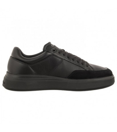 Calvin Klein Low Top Lace Up Lth Triple Black HM0HM01047 0GJ (CK313-a) sports shoes