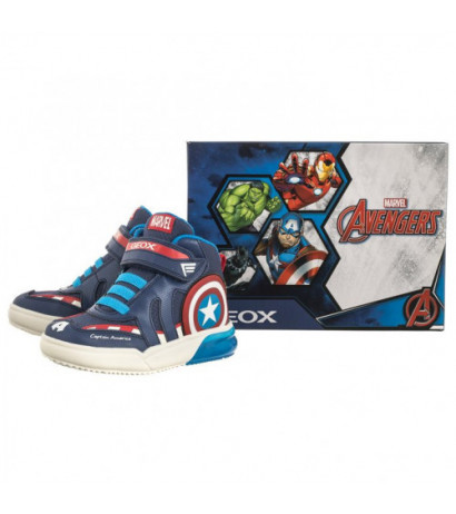 Geox J Grayjay B. C Marvel Avengers Navy/Red J369YC 0FU50 C0735 (GE115-a) sports shoes