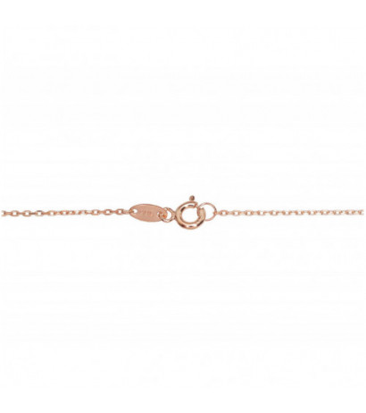 Gold necklace 1500054(Au-R)_CZ, Red Gold 585°, Zirkons