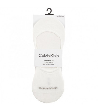 Calvin Klein Footie Mid Cut White 701218708 002 (CK319-b) socks