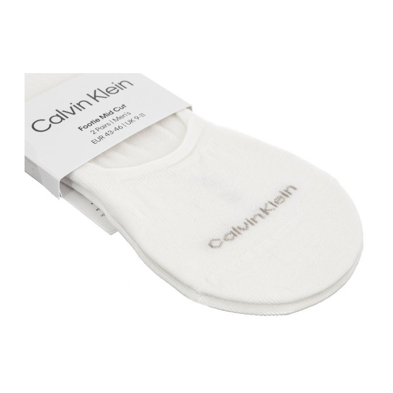 Calvin Klein Footie Mid Cut White 701218708 002 (CK319-b) socks