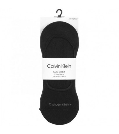 Calvin Klein Footie Mid Cut Black 701218708 001  (CK319-a) socks