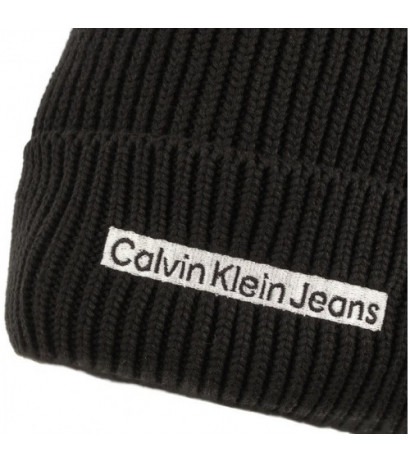 Calvin Klein Institutional Patch Beanie Black K50K509895 BDS (CK338-a) cap