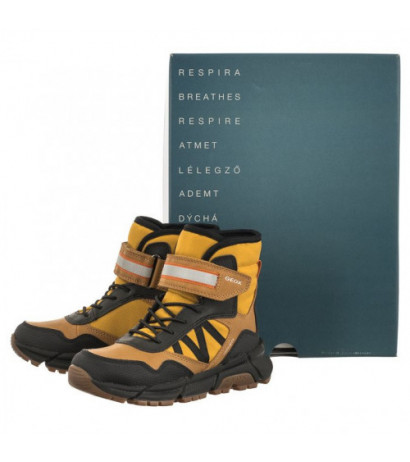 Geox J Flexyper Plus Babx D Dk Yellow/Black J36LCD 0MEFU C2G9B (GE131-a) ankle boots