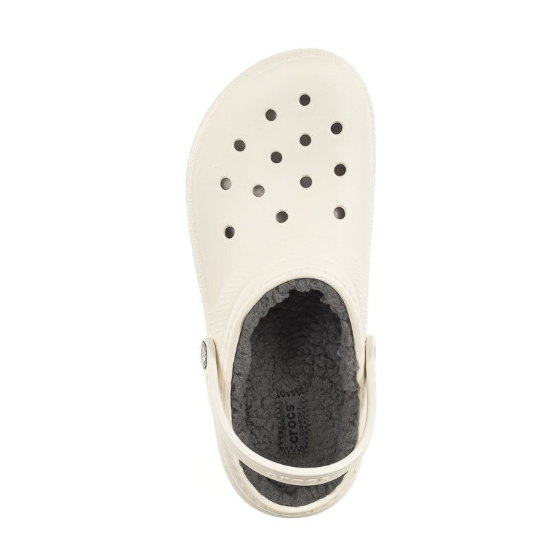 Crocs Classic Lined Clog K White/Grey 207010-10M (CR265-c) slippers