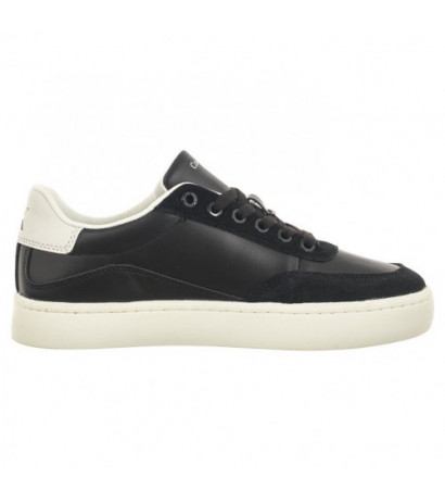 Calvin Klein Classic Cupsole Laceup Mix Lth Black/Bright White/Silver YW0YW01057 BEH (CK353-a) sports Shoes