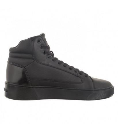 Calvin Klein High Top Lace Up Inv Stitch Triple Black HM0HM01164 0GJ (CK352-a) sports shoes