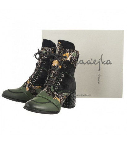 Maciejka Czarne/Zielone 06160-01/00-7  (MA1128-a) shoes