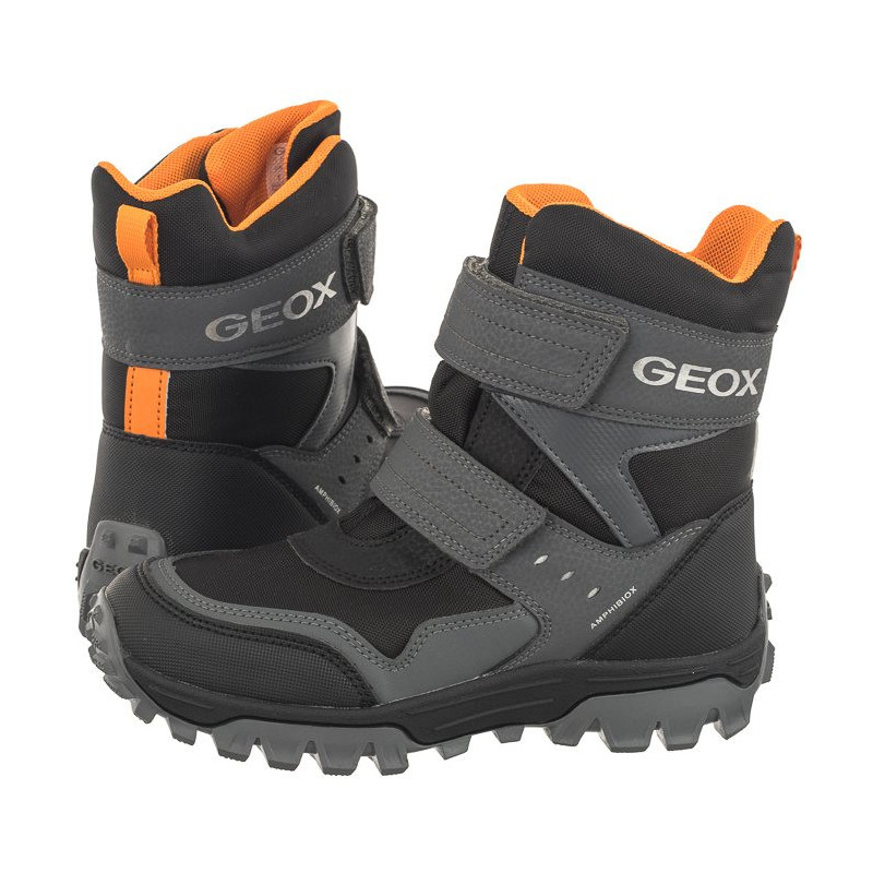 Geox J Himalaya B.B Abx C Black/Orange J36FRC 0FUCE C0038 (GE133-a) boots