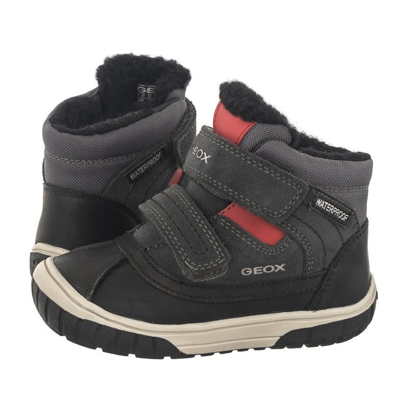 Geox B Omar B.Wpf B Dk Grey/Red B162DB 022FU C0047 (GE49-b) boots