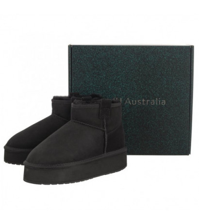 EMU Australia Foy Flatform Micro Black W13073 (EM470-b) shoes