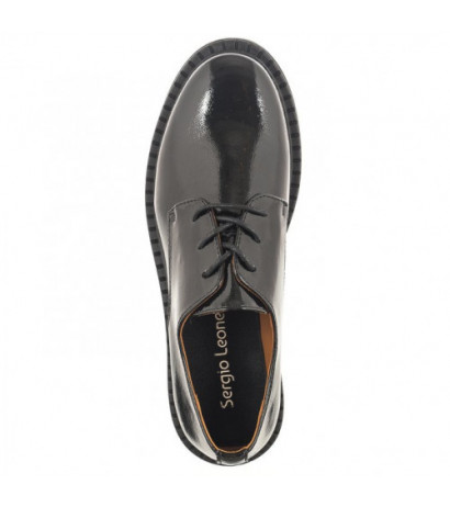 Sergio Leone Czarne Lakierowane BT 194 (SL490-a) shoes