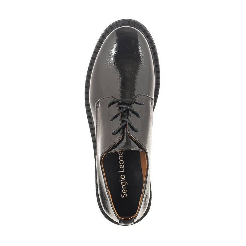 Sergio Leone Czarne Lakierowane BT 194 (SL490-a) shoes