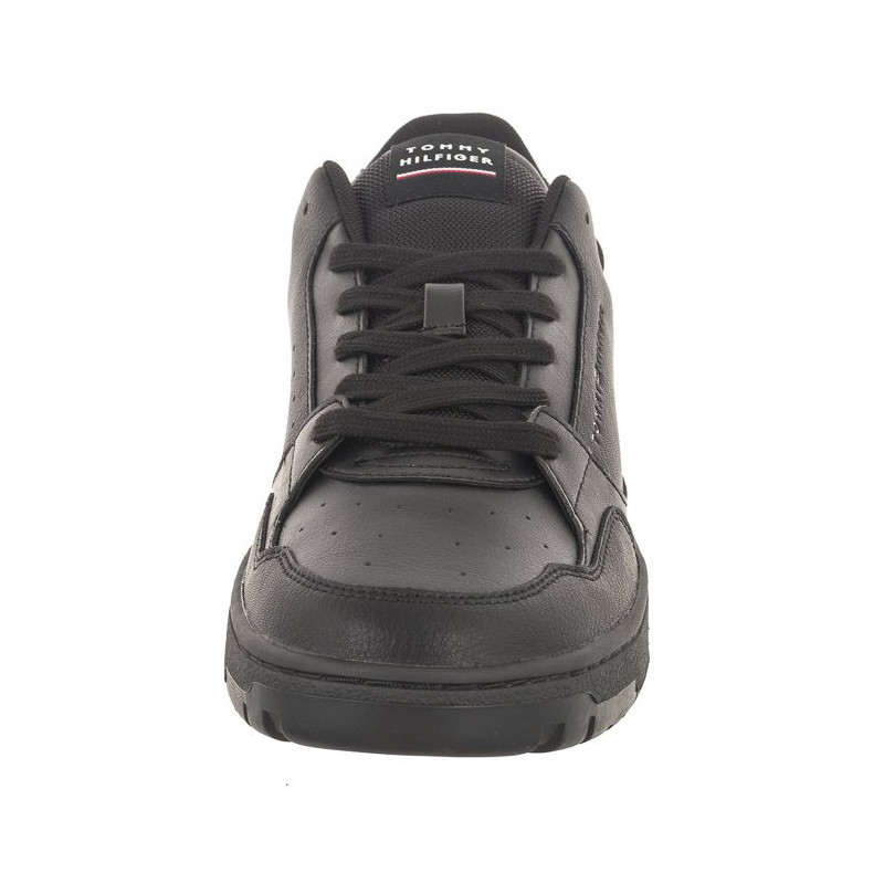 Tommy Hilfiger TH Basket Core Leather Black FM0FM04727 BDS (TH865-a) sports shoes