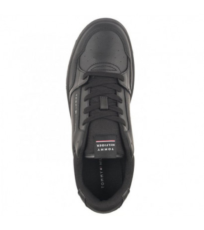 Tommy Hilfiger TH Basket Core Leather Black FM0FM04727 BDS (TH865-a) sports shoes