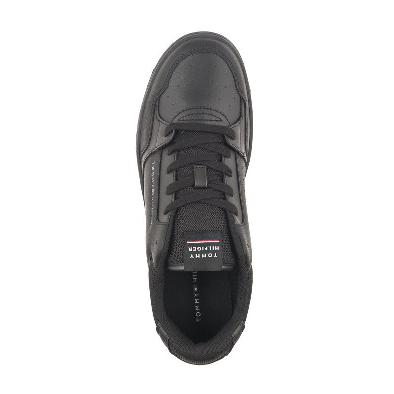 Tommy Hilfiger TH Basket Core Leather Black FM0FM04727 BDS (TH865-a) sports shoes