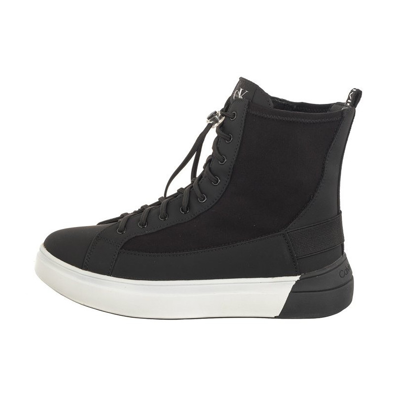 Calvin Klein High Top Lace-up Sneaker V3X9-80733-1464 999 Black (CK354-a) shoes