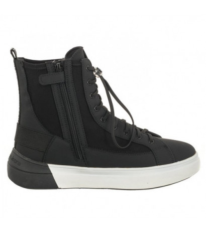 Calvin Klein High Top Lace-up Sneaker V3X9-80733-1464 999 Black (CK354-a) shoes