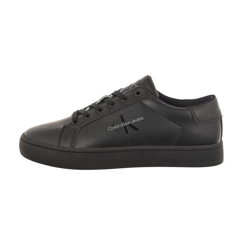 Calvin Klein Classic Cupsole Laceup Low Lth Triple Black YM0YM00491 0GT (CK363-a) sports shoes