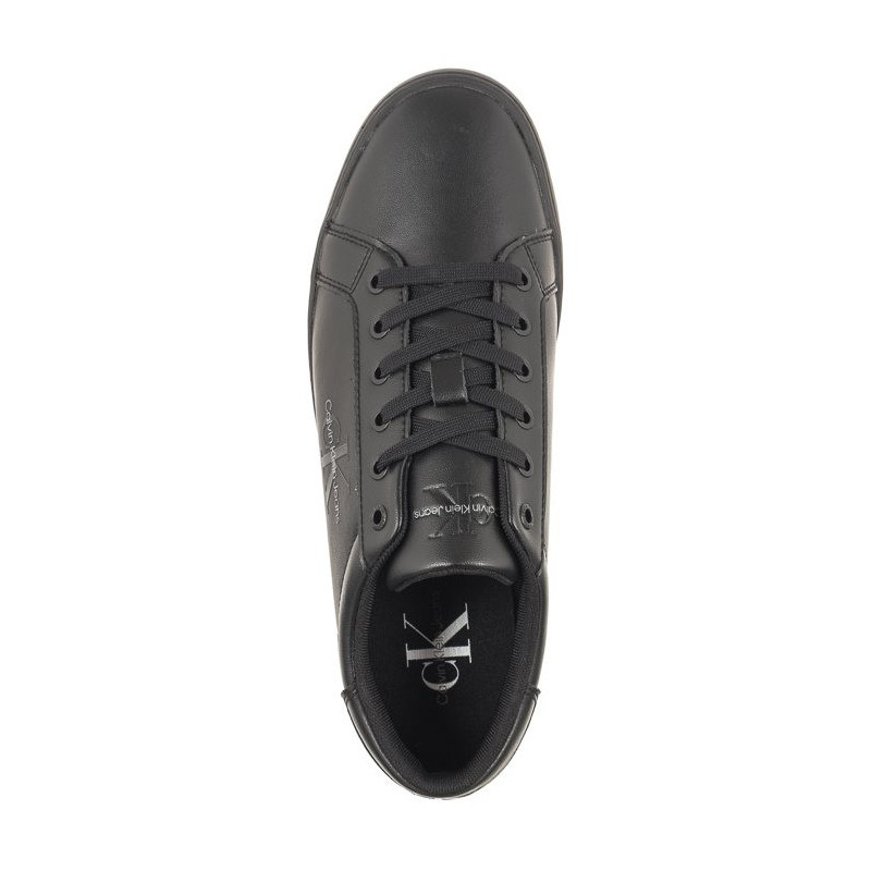 Calvin Klein Classic Cupsole Laceup Low Lth Triple Black YM0YM00491 0GT (CK363-a) sports shoes