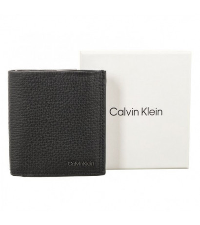 Calvin Klein Minimalism Trifold 6cc W/Coin Black K50K509624 BAX (CK364-a) handbag