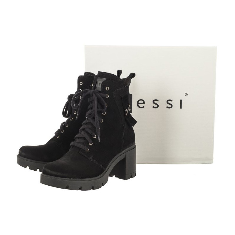 Nessi Czarne 23509 (NE342-a) shoes