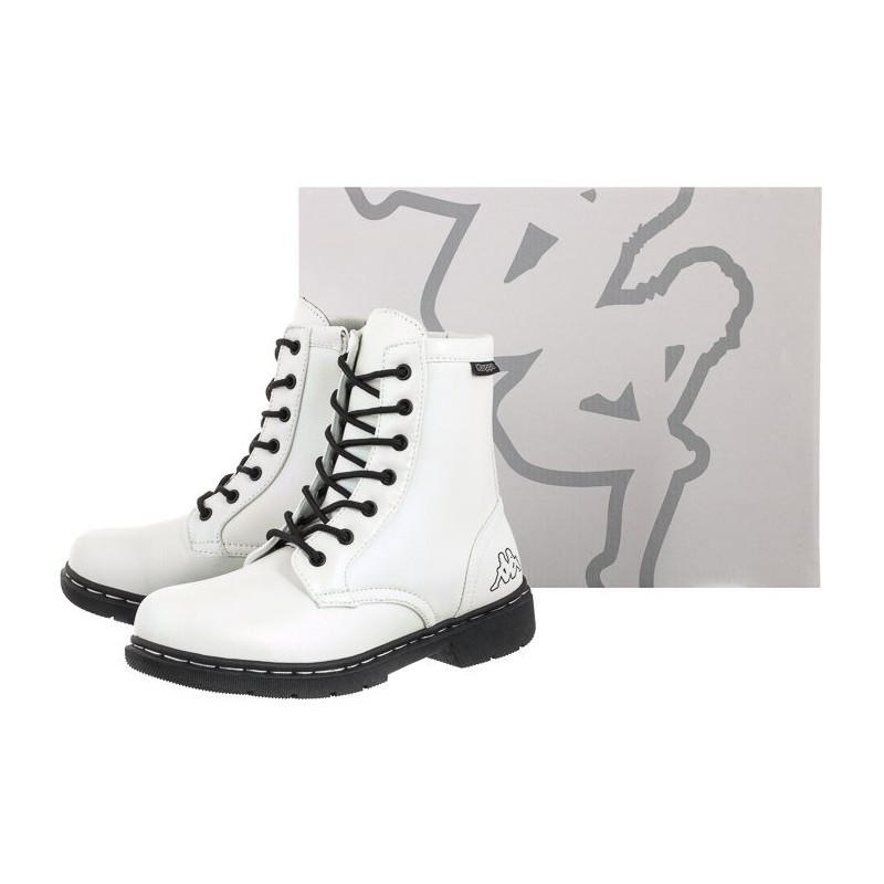 Kappa Deenish Shine 242953/1011 White/Black (KA214-b) shoes