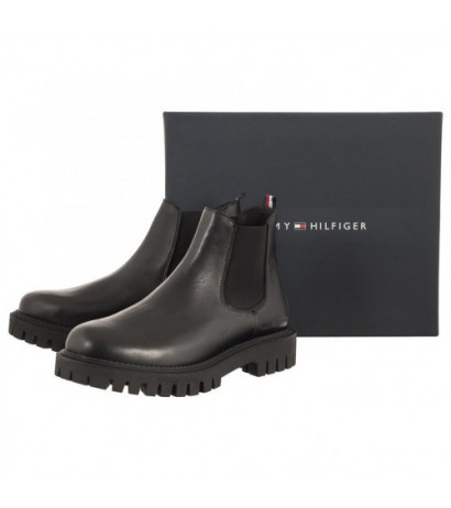 Tommy Hilfiger Premium Casual Chunky Lth Chels Black FM0FM04755 BDS (TH886-a) shoes