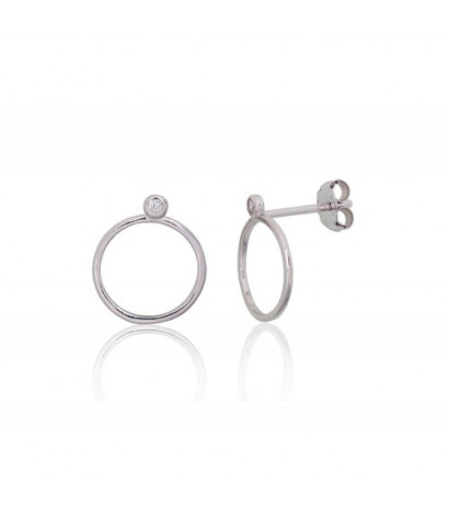 Silver stud earrings...