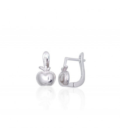 Silver earrings with...