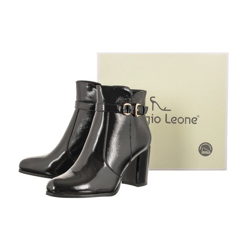 Sergio Leone Czarne BT 324 (SL493-a) shoes