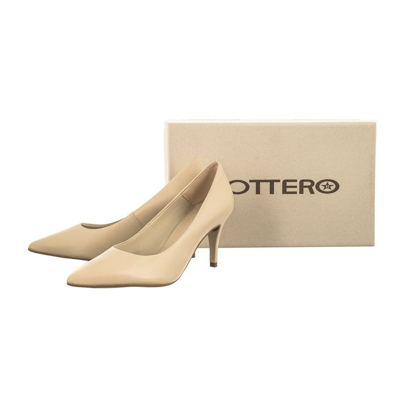 Bottero Beżowe 347601 Crema 23 (BO79-c) high heels