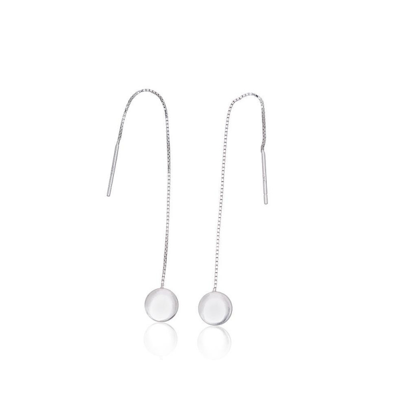 Silver earrings 2203831(PRh-Gr), Silver 925°, Rhodium (Plating)