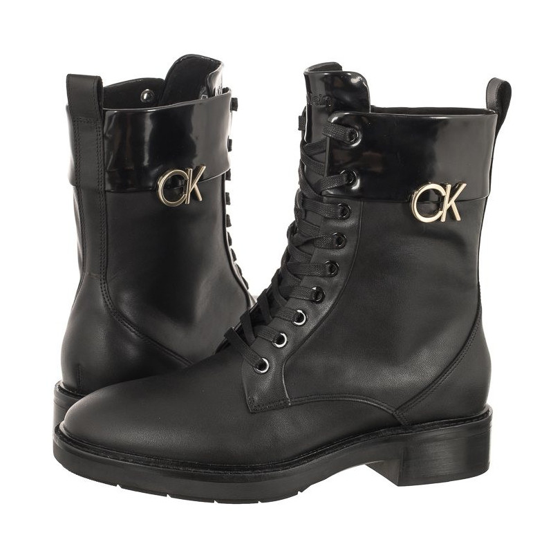 Calvin Klein Rubber Sole Combat Boot W HW0HW01717 (CK370-a) shoes