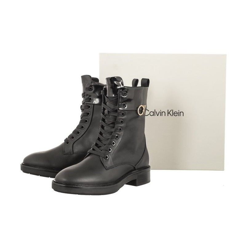 Calvin Klein Rubber Sole Combat Boot W HW0HW01717 (CK370-a) shoes