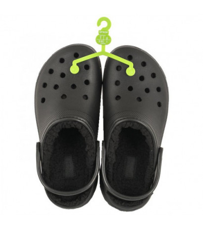 Crocs Classic Platform Lined Black 207938-001 (CR302-a) Women's Shoes/Flip Flops