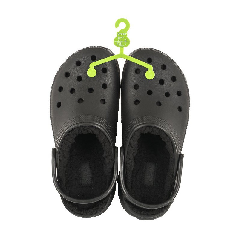 Crocs Classic Platform Lined Black 207938-001 (CR302-a) Women's Shoes/Flip Flops