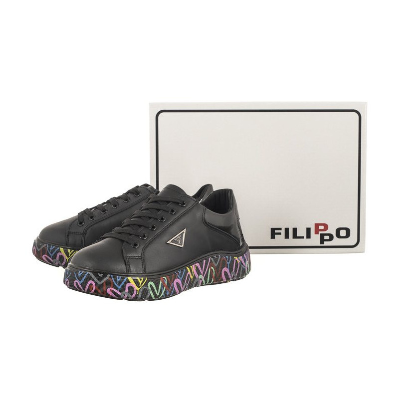 Filippo Czarne/Multikolor DP4480/24 BK MLT (FO29-b) sports Shoes