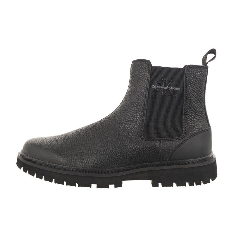 Calvin Klein Eva Mid Chelsea Boot Lth Triple Black YM0YM00750 0GT (CK381-a) shoes