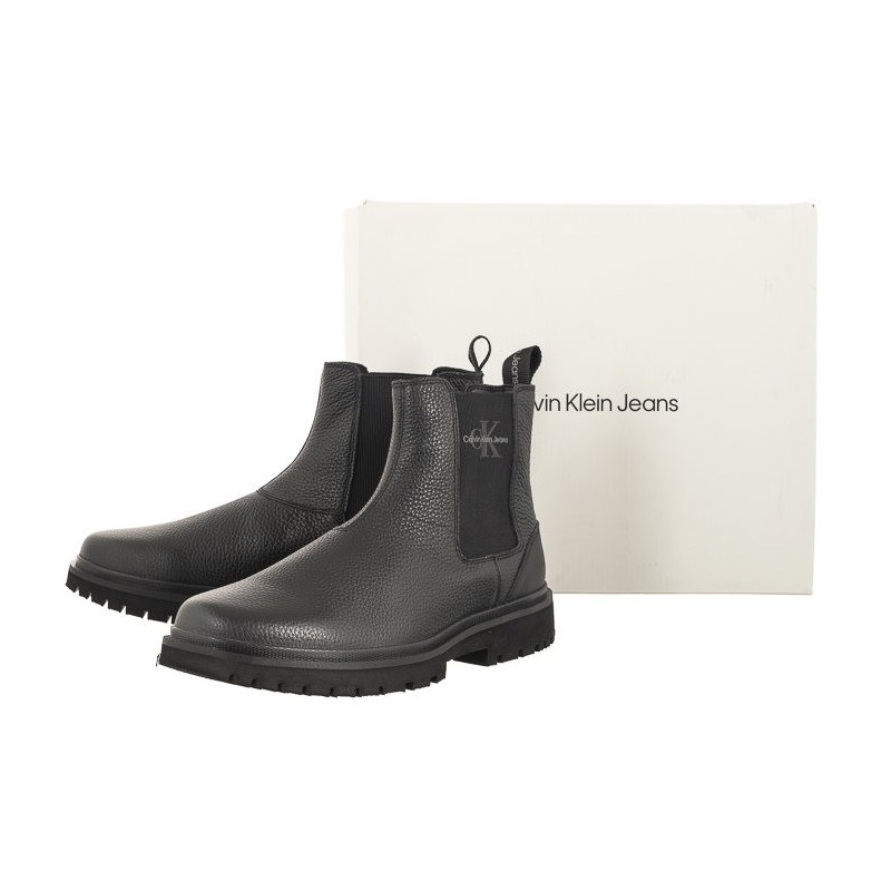 Calvin Klein Eva Mid Chelsea Boot Lth Triple Black YM0YM00750 0GT (CK381-a) shoes