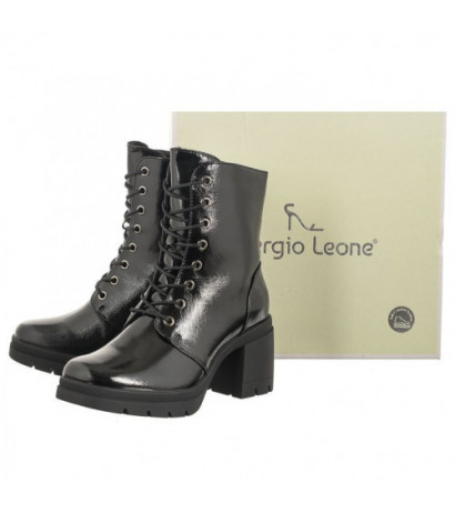 Sergio Leone Czarne BT 208 (SL497-a) shoes