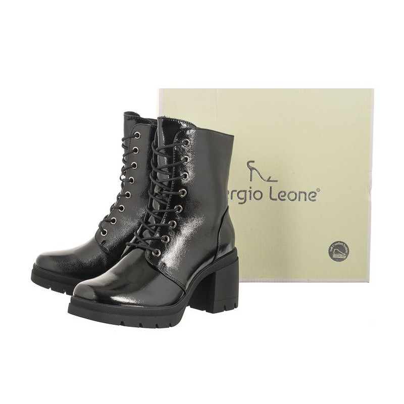 Sergio Leone Czarne BT 208 (SL497-a) shoes