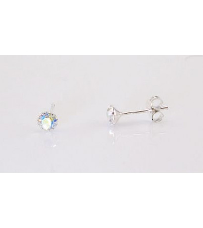 Silver stud earrings...