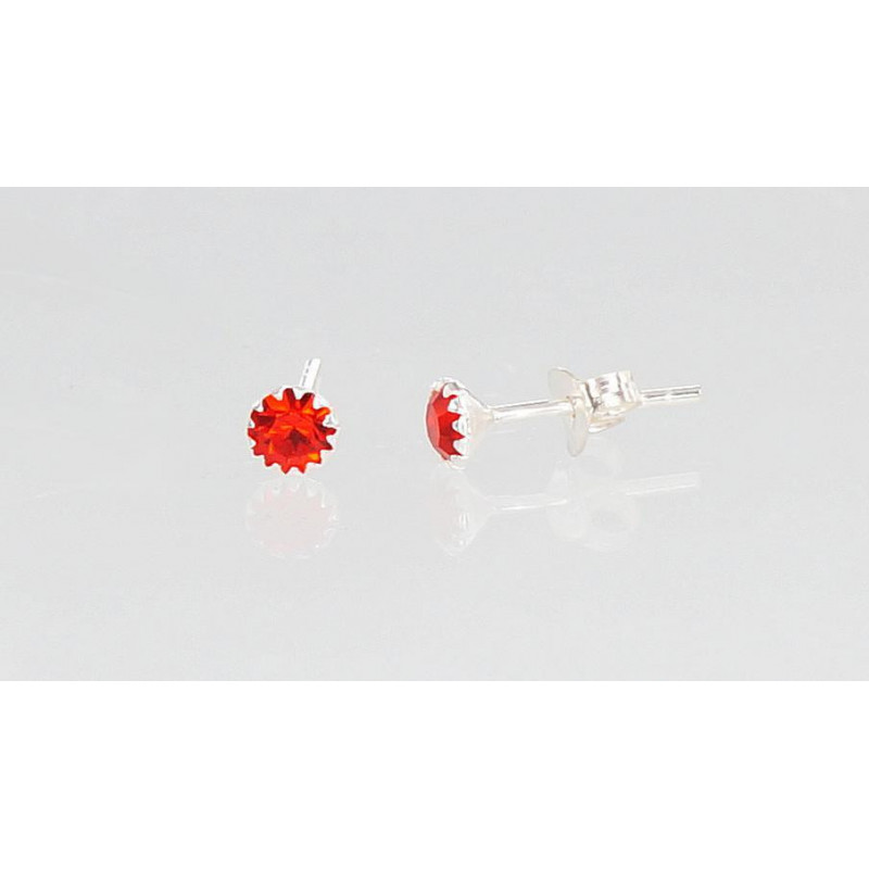 Silver stud earrings 2202664_CZ-R, Silver 925°, Zirkons