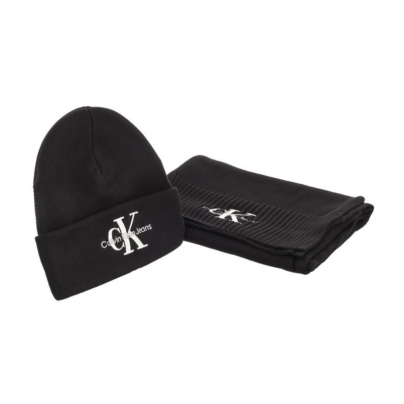 Calvin Klein Gifting Mono Beanie/Scarf Black K50K511199 BDS (CK393-a) cap