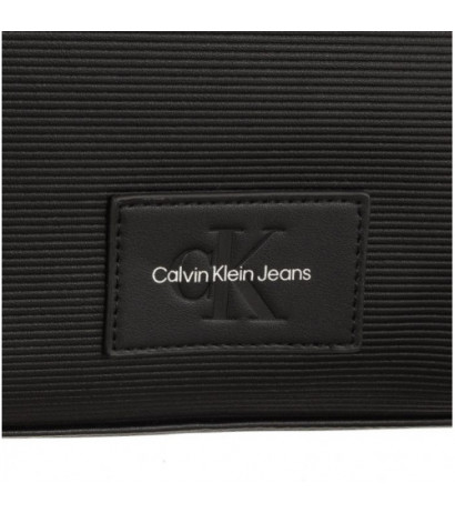 Calvin Klein Sculpted Slim Square Tote Chain Black K60K611187 BDS  (CK392-a) handbag