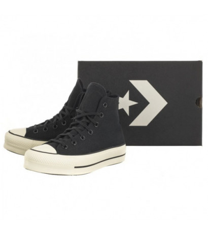 Converse CTAS Lift Hi Black/Black/Egret A05142C (CO643-a) shoes