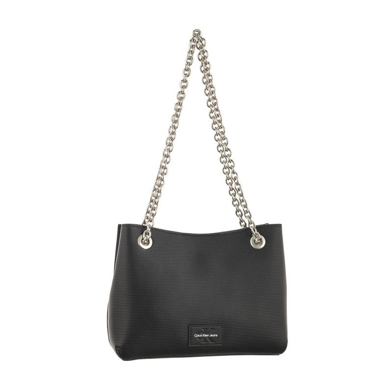 Calvin Klein Sculpted Shoulder Bag24 Chain Black K60K611185 BDS (CK391-a) handbag